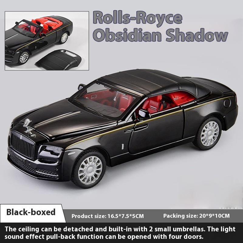 1/32 Scale Rolls Royce Dawn Alloy Car Diecast Metal Model Car Central Control Ornaments Miniature Car Model Children Birthday Toy Gift