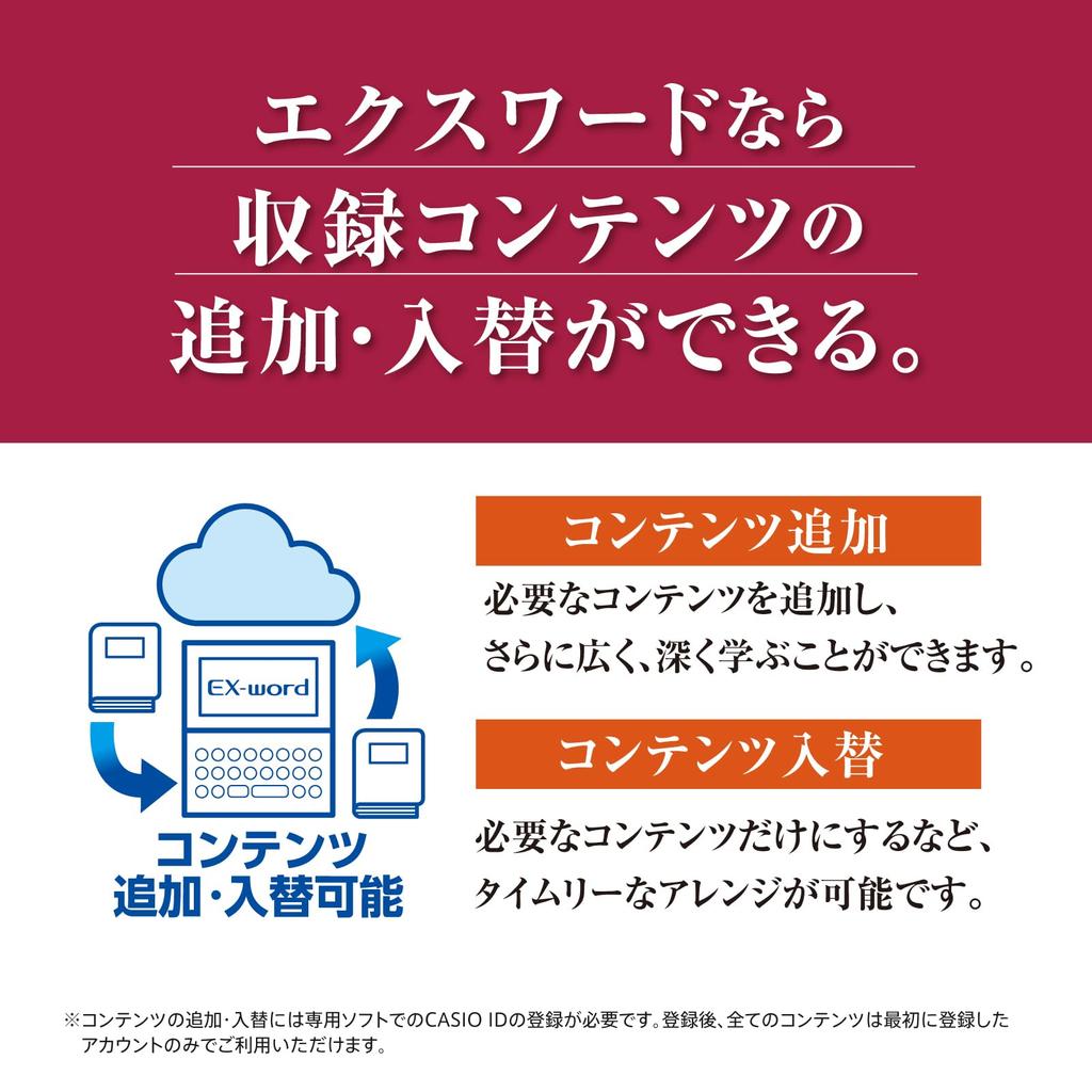 Casio Electronic Dictionary 160 Special Set Ex-word (Lifestyle & Education) XD-SA6500GD, Contents, Gold, XD-SAN65GD