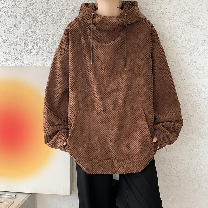 2025 Autumn Men Corduroy Hoodies Men Oversized Streetwear Pullovers Autumn Male Casual Loose Fit Trendy Hoodie Man Sweatshirt