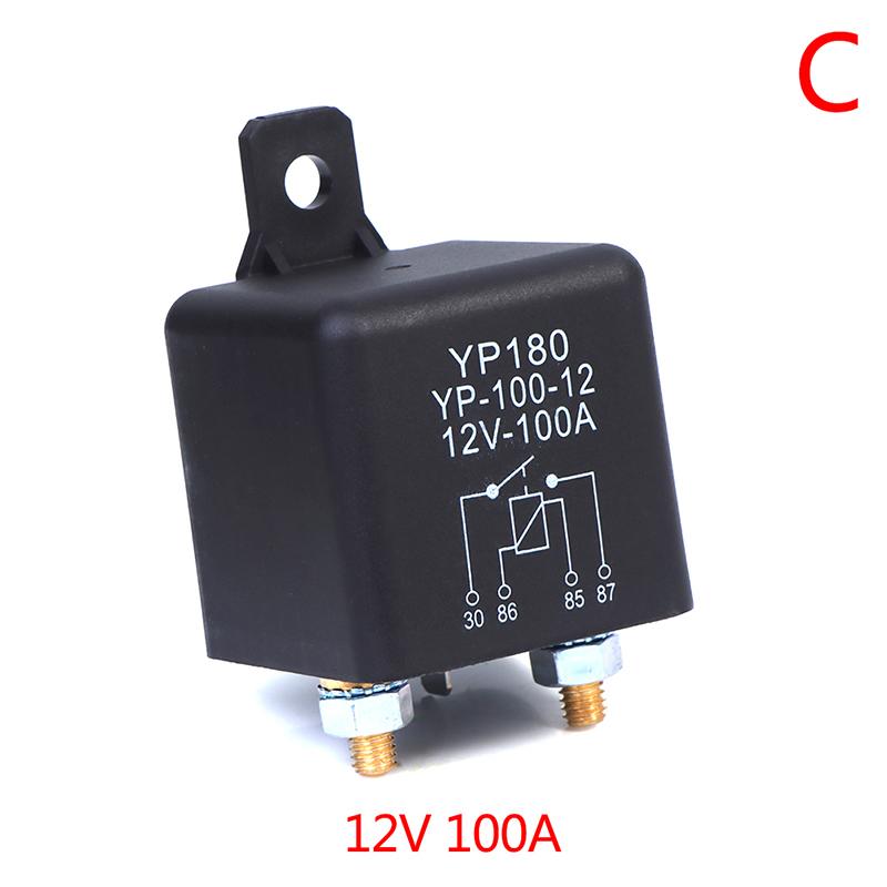 Сильнотоковое 4-контактное автомобильное реле 12В 24В 200А 120А 100А Автомобильное реле для автомобиля, грузовика, двигателя, автомобильное реле непрерывного типа