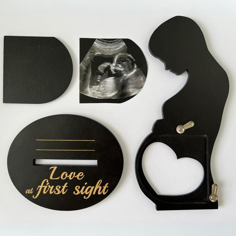 Рамка для фотографии сонограммы Беременная женщина Рамки для сонограммы Фотознак Объявление о беременности для малыша Подарки для беременных Сувенир