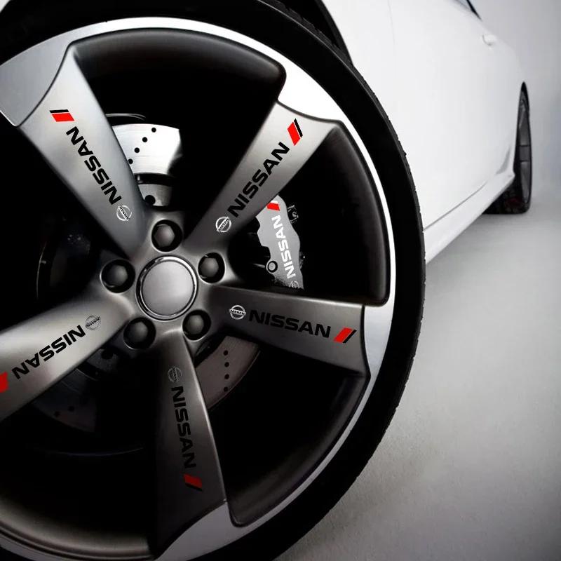 4 шт. Стикеры-декорации на ручки дверей для Nissan X-trail Qashqai Note Juke Sentra Patrol Almera Navara Leaf