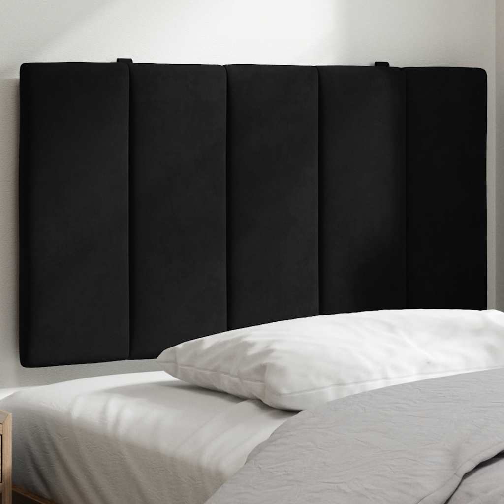 Headboard Cushion Hanko Black 80 cm Velvet