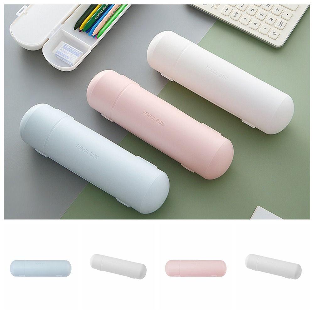 Mini Pencil Case Cute Stationery Storage Bag Plastic Pen Box Student