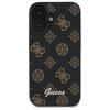 Etui do iPhone 16 Guess Peony Script MagSafe czarne