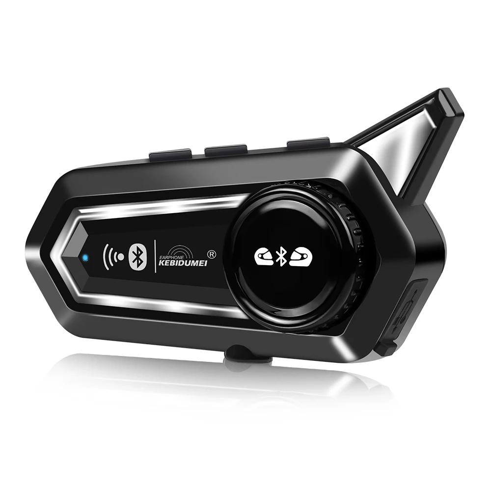 Kebidumei BT31 Интерком мотоциклетная Bluetooth-гарнитура для шлема, коммуникатор Handsfree с шумоподавлением для 2 мотоциклистов