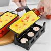 Mini Cheese Raclette Non-stick Coating Candles with Spatula Cook Set Heated Baking Tray Foldable Handle Breadfor Non-stick Cheese Set