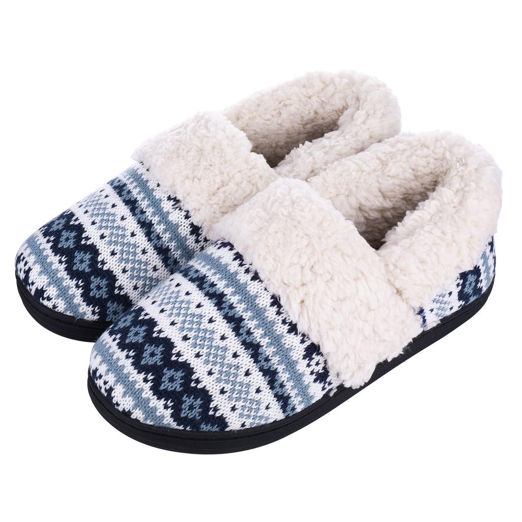 Comwarm Warm Cotton Slippers For Women Men Autumn And Winter Flats Soft Non-slip Fluffy Slippers Design Slides Indoor House Shoe