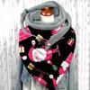 Halloween Fashion Simple Versatile Thickened Warm Shawl Christmas Printed Scarf Scarf
