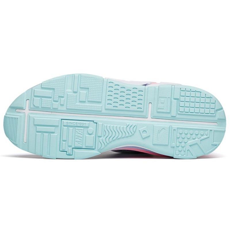 Anta AT91 Bounce Technology Non-Slip Wear-Resistant Low-Top Running Shoes Women Sneakers White Black 122148851-3