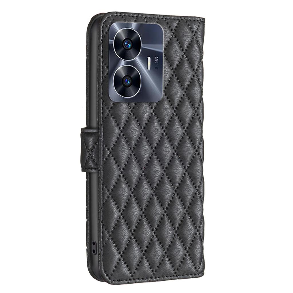 BINFEN COLOR BF Стиль-14 для телефона Realme C55 4G Чехол-подставка Кошелек Чехол для телефона из ПУ кожи