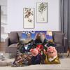 Sing 2 Movie All Characters Buster Ash Flannel Blanket  Soft Durable Throw Blanket for Outdoor Pattern Bedspread Sofa Bed Cover