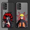 Матовый чехол для телефона Samsung Galaxy A12 A30 A14 A06 A70 Note 20 Ultra 10+ 9 8 A05 A50 A13 A15 A16 Наруто Учиха Итачи