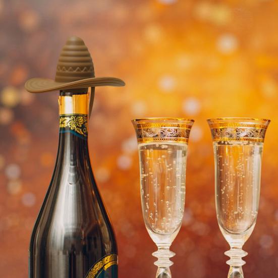 Силиконовая ковбойская шляпа для красного вина, винная пробка, пищевая пробка для бутылок вина, спиртных напитков, пива, шампанского, веселья, вечеринки, аксессуар, подарок