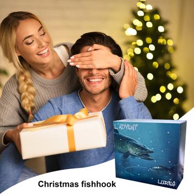 Рыболовная приманка Адвент Календарь 2024 Рыболовный Рождественский обратный отсчет Календарь 24 Дня