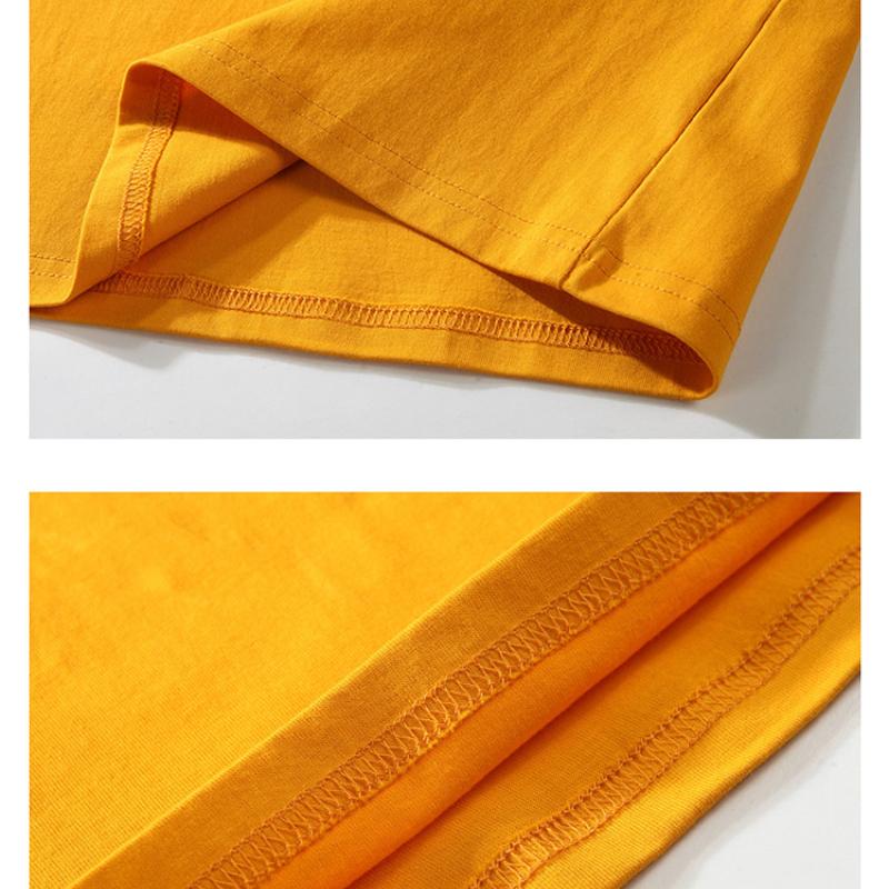 QICED Summer Short-sleeved T-shirt Men's O-neck Trend Bottom Shirt