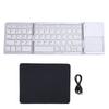 Foldable Bluetooth Keyboard Portable Triple Folding Rechargeable Wireless Keyboard with Touchpad