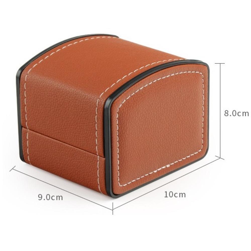 Flip Cover Watch Display Case PU Faux Leather Watch Packaging Box Simplicity Watch Gift Box