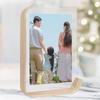 Wood Picture Frame Tabletop Clear Acrylic Photo Display Stand Nordic Holder for Entrance