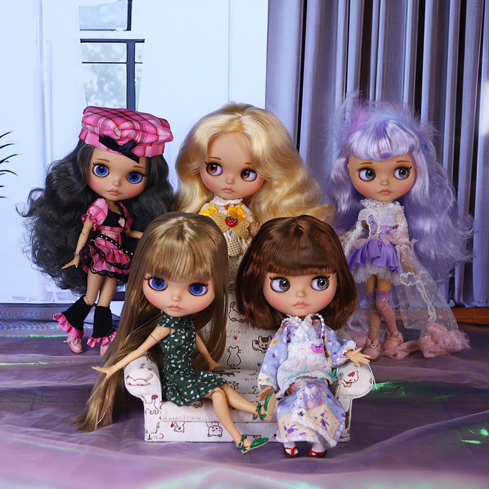 ICY DBS Blyth Кукла BJD шарнирное тело загорелая кожа матовое лицо Комплект куклы 1/6 30см Девочка Подарок Аниме SD