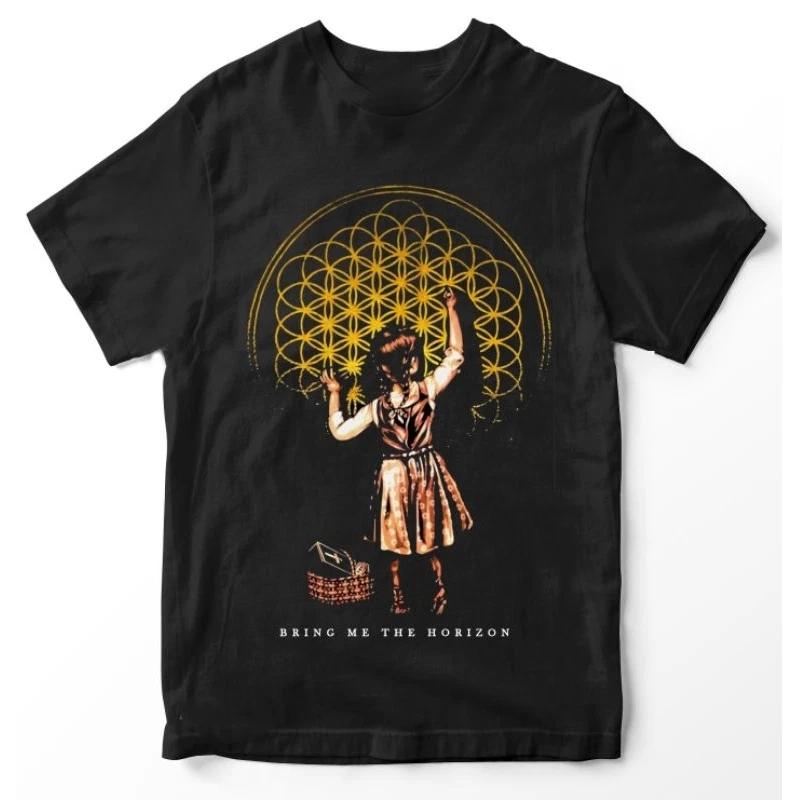 Bring Me The Horizon Для Фанатов Плотный Хлопок Черная Футболка Все Размеры US195