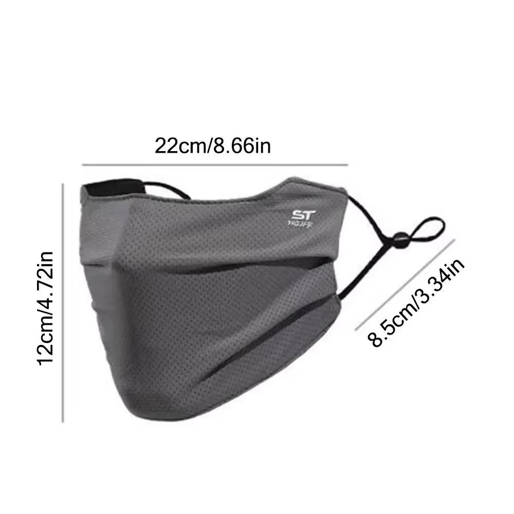 Face Mask Windproof Face Cover Balaclava Thermal Face Mask Breathable Reusable Sun Face Mask Ice Silk Shopping Sun Face Mask