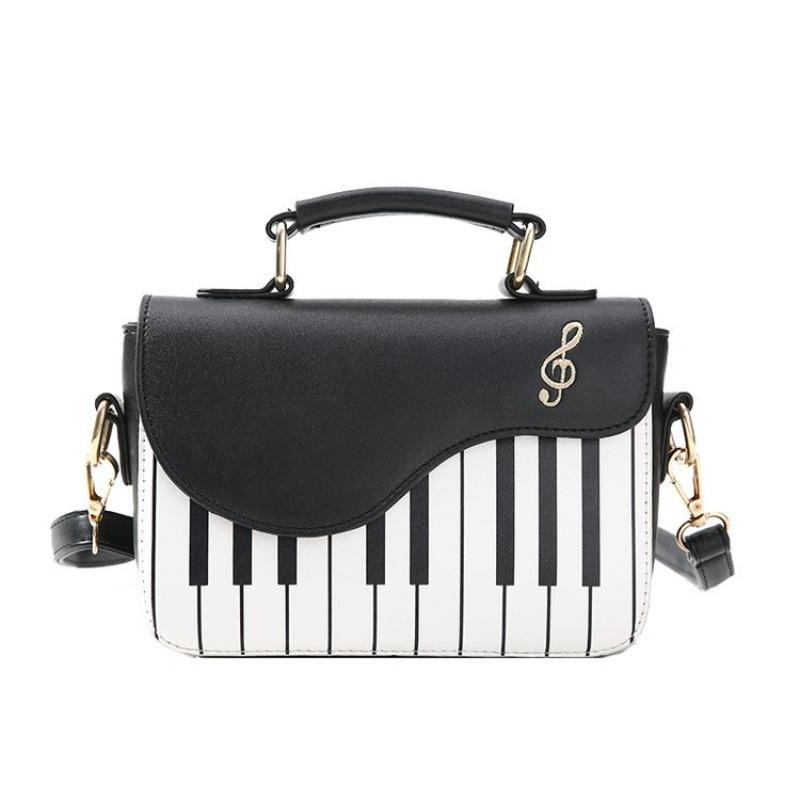 Fashion Women Shoulder Bags Piano Style Lady Bag PU Leather Handbags Casual Woman Girls Tote Bags Billfold Wallet Flap Bag