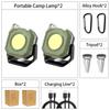 High Bright LED Mini Camping Light Rechargeable 5 Modes Flashlight with Strong Magnet Hook Outdoor Waterproof Emergency Lantern