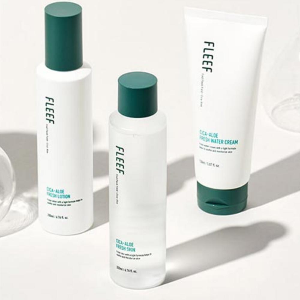 FLEEF Мужской увлажняющий крем Cica Aloe Fresh с мягкой кислотностью, 150 мл, 1 упаковка