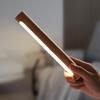 360-Degree Rotatable Wooden LED Wall Lamp Soft Glow Flicker Free Dimmable Touch Control USB Rechargeable Reading Light