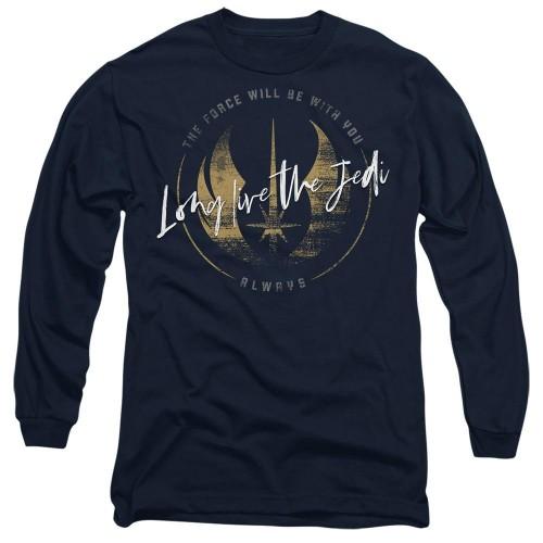 Star Wars Unisex Adult Long Live The Jedi Obi Wan Kenobi T-Shirt