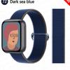 2 шт. Ремешки Для Apple Watch Band 44 мм 40 мм 45 мм 46 мм 42 мм 49 мм 41 мм Нейлоновый петлевой браслет iwatch Серия 10 9 8 7 6 5 3 se ultra 2