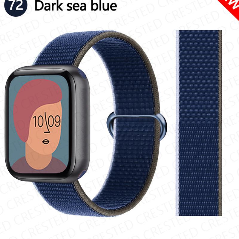 2 шт. Ремешки Для Apple Watch Band 44 мм 40 мм 45 мм 46 мм 42 мм 49 мм 41 мм Нейлоновый петлевой браслет iwatch Серия 10 9 8 7 6 5 3 se ultra 2