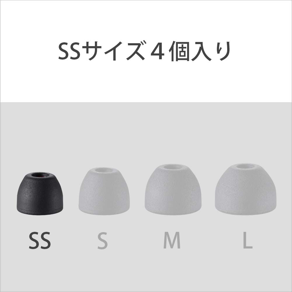 Sony Triple Comfort Ear SS Высокая шумоизоляция Удобные для ношения Черные наконечники, Размер, / Для длительного ношения / Моющиеся, EP-TC50SS,