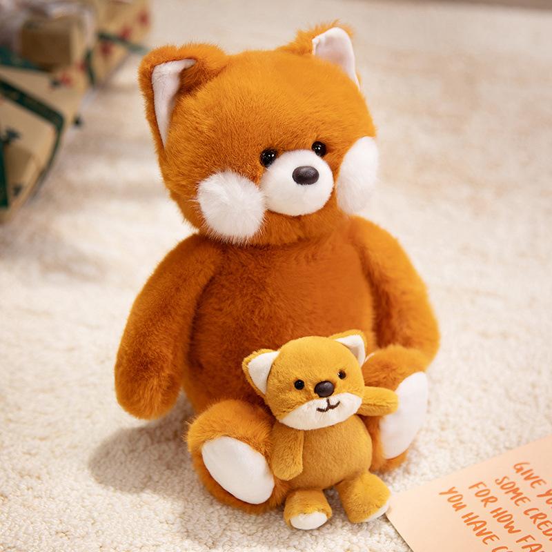 New Mother and Child Animal Series Fox Rabbit Tiger Plush Toy Zoo Event Gift Children's Gift