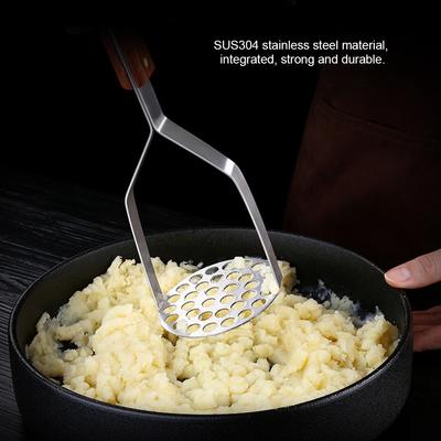 Измельчитель пищи Бытовой ручной SUS304 Нержавеющая сталь Пресс-пюре Измельчитель Кухонная утварь Измельчитель картофеля Картофелемялка