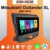 Android Carplay автомобильное радио для Mitsubishi Outlander XL 2007-2012 мультимедийный проигрыватель головное устройство стерео GPS навигация BT WIFI 2+32 ГБ
