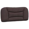 VidaXL Coussin de Tête de Lit, Oreiller de Lecture avec Fermeture à Glissière, Coussin de Lecture pour Lit Chambre, Marron 374540