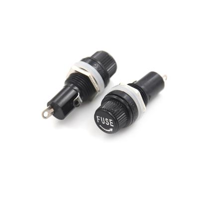 10 шт., держатель предохранителя с винтовой крышкой для крепления на панель, для стеклянных трубчатых предохранителей 5X20 мм