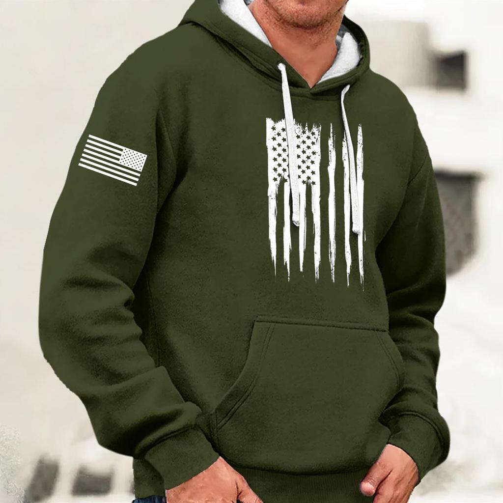 Модный свободный мужской и женский свитер с капюшоном с длинным рукавом и принтом