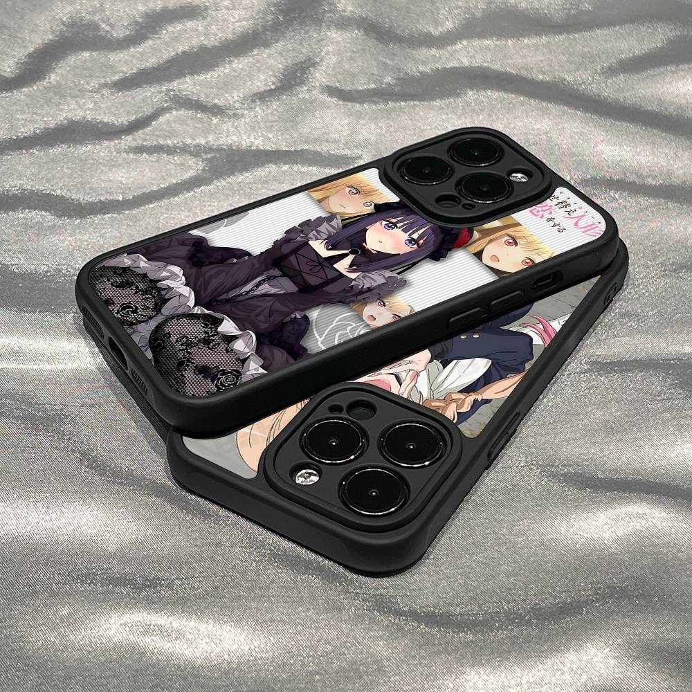 Чехол для телефона с аниме Мариной Китагавой Для iPhone 17 16 15 14 13 12 11 Pro Max Plus Черный Полное покрытие ТПУ