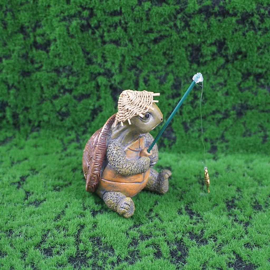 Реалистичная смоляная скульптура черепахи, животное украшение для газона, крыльца и внутреннего убранства, статуэтка животного