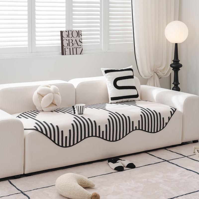 Chenille Sofa Cushion Non-Slip Four Seasons Universal Seat Cushions High-Grade Cover Cloth Leather Sofa Cover