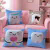 Cartoon Funny Teeth Anime Cushion Cover Pillow Case Soft Skin Friendly Fabric  Concealed Zipper