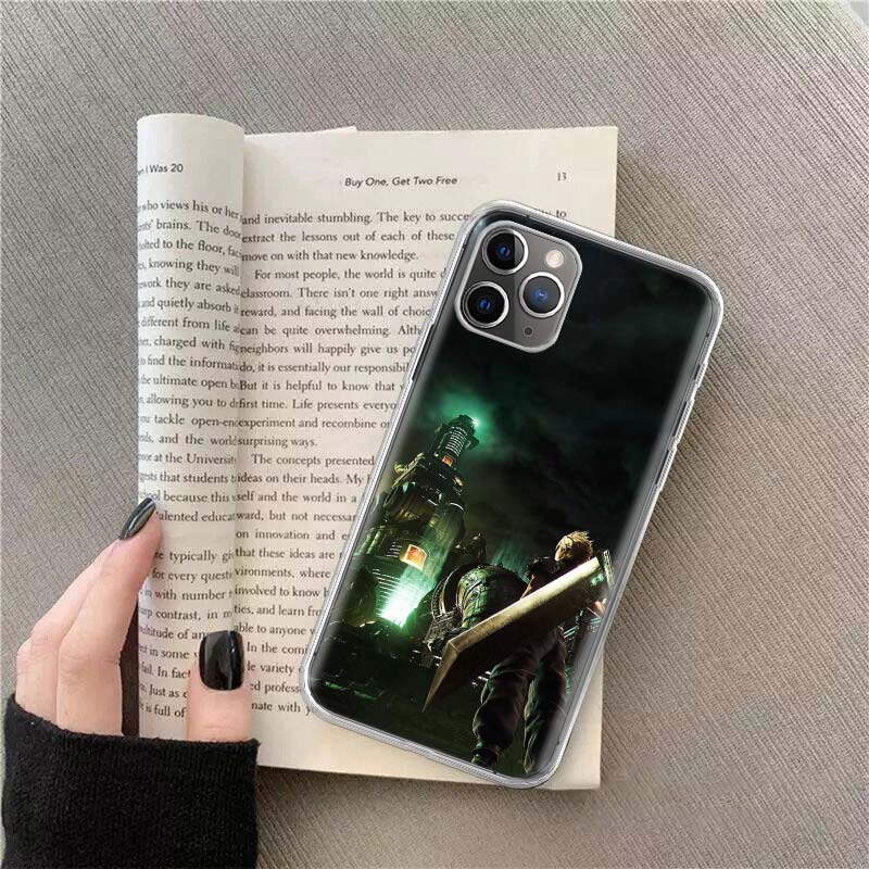 Чехол Final Fantasy VII для Apple iPhone 12 13 Mini 15 Pro Max 11 Pro 14 Plus 16 Pro Max 16E, прозрачный ТПУ, защитный