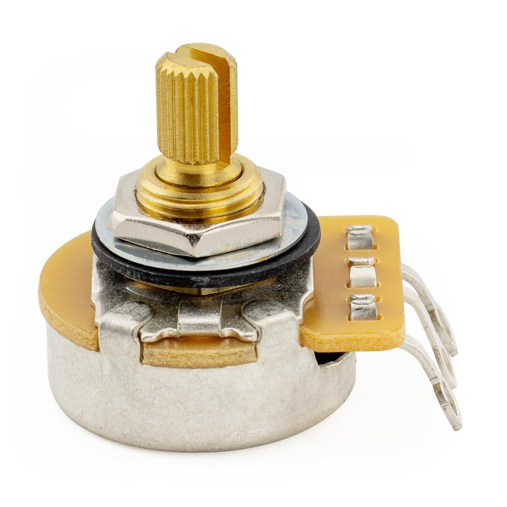 CTS 450G A250K Потенциометр Латунный Короткий Разделенный Вал Потенциометр для Электрогитары Бас 1/4" 10% A-Кривая (Набор 2)
