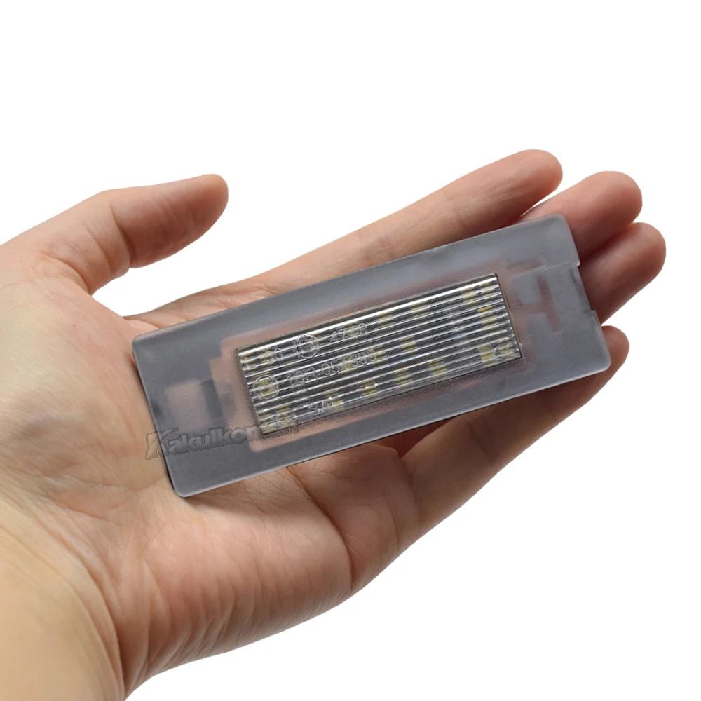 2pcs Canbus For FIAT Panda MK3 MK4 Typ 169 312 319 2003-2012 LED License Number Plate Light Lamp White 12v OEM#:71734797