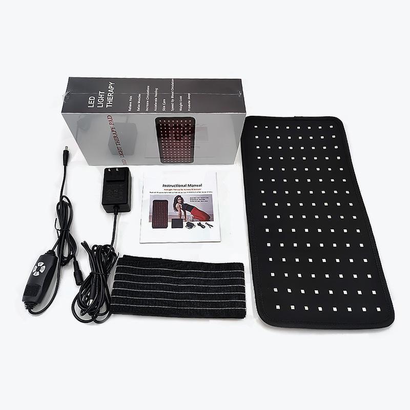 Лампа для светотерапии красным и инфракрасным светом Cross 120 LED с вибрирующим поясом для талии и защитой для плеч и ног