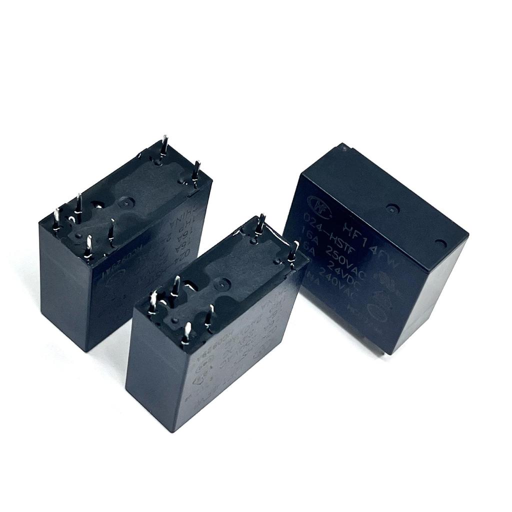 Original Hongfa HF14FW-024-HSTF/012-ZSPT Relay, 6-pin, 16A Load, Overmolded Type