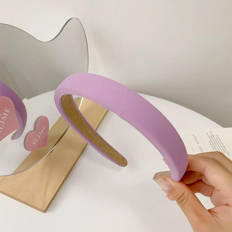 Резинка для волос из губки конфетного цвета, повязка на голову, женские аксессуары для волос во французском стиле - завязанная заколка, ювелирное изделие